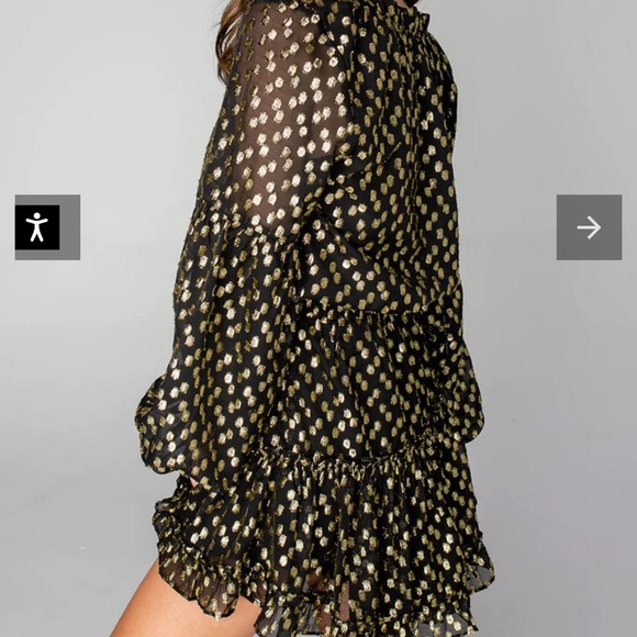 NWT Buddy Love Zozo Elastic Waist Mini Dress size S - Picture 5 of 5